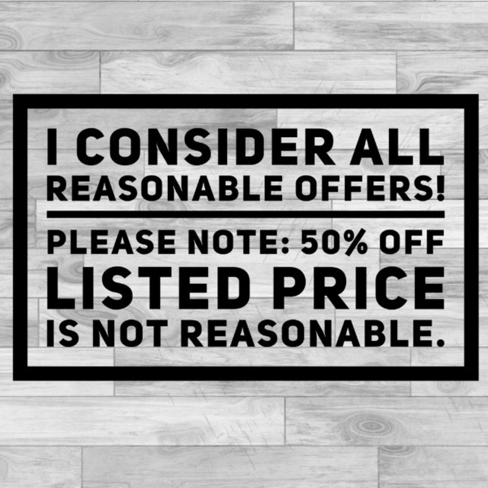 💲NO LOWBALL OFFERS!